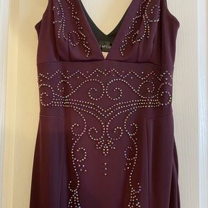 Like New purple with beads wedding party dress  6